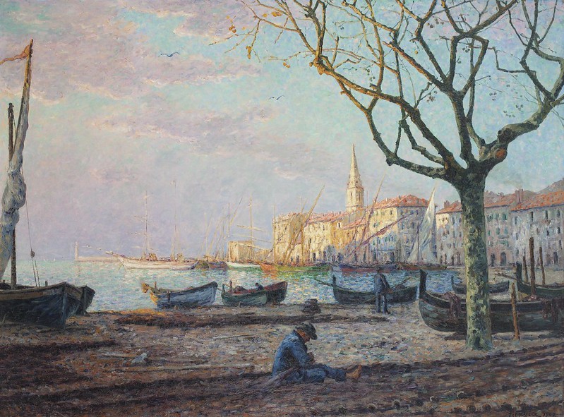 Tranh Francis Picabia - Cảng Biển Chiều, Hiệu Ứng Mặt Trời [1907]